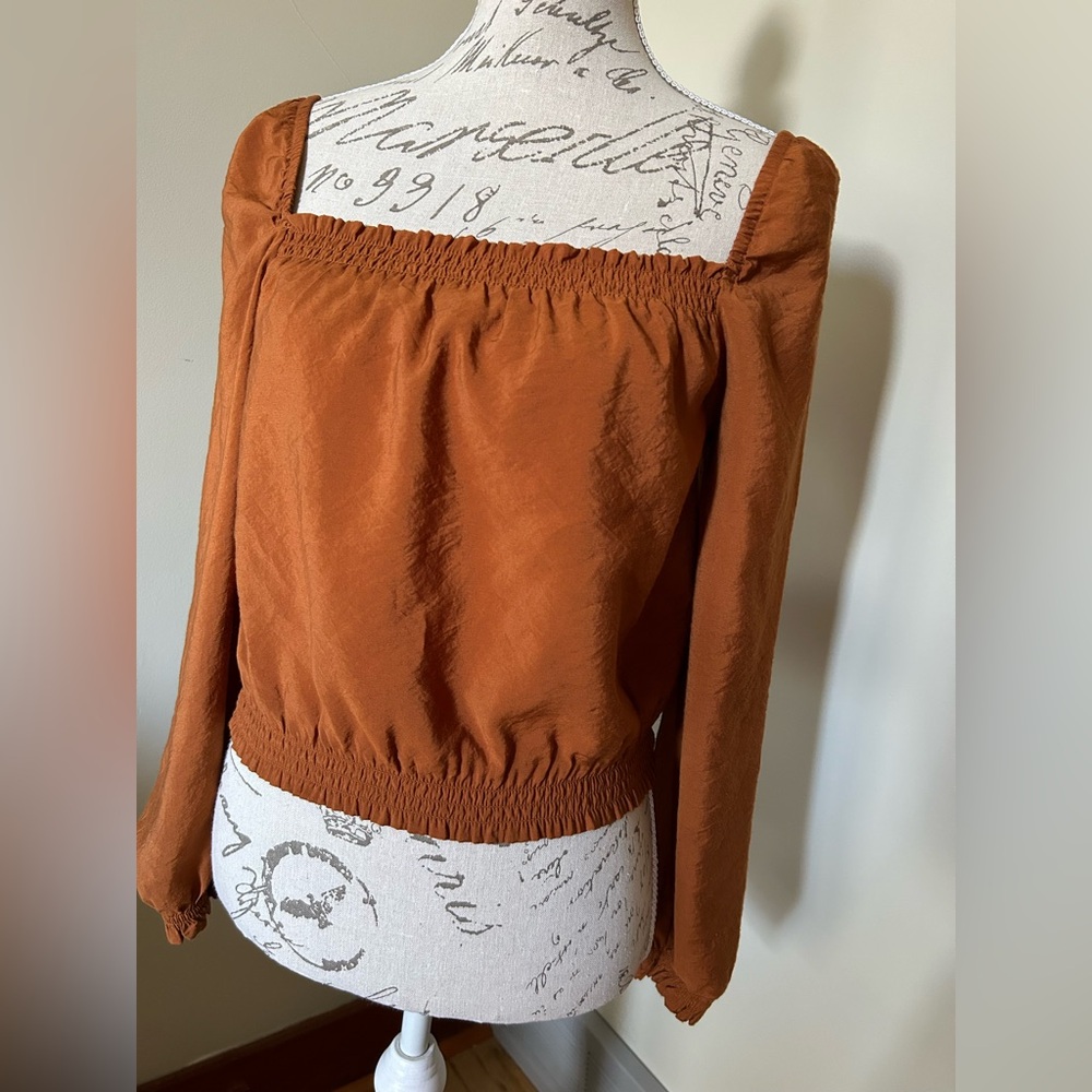 Mexx Terracotta Off-Shoulder Blouse